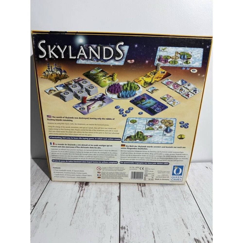 Queen Games Skylands Fantasy Board Game 2P Ages 8+ 2014 Spiel des Jahres